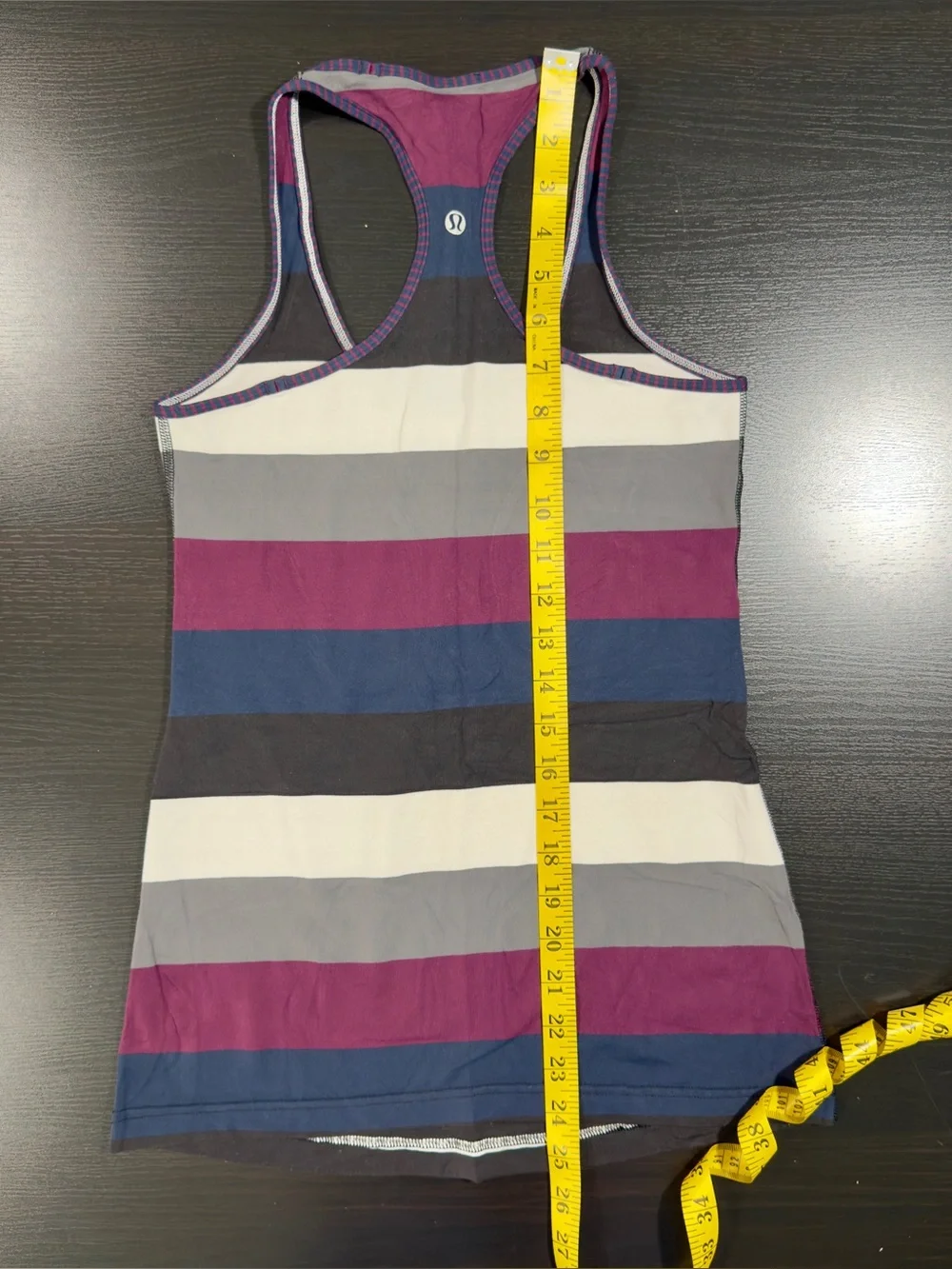 Women’s Lululemon Cool Racerback Striped Running Tank Size 6